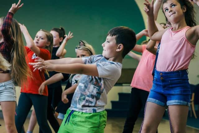 Young people enjoying the dance class at Thorne and Moorends organised by Club Doncaster.