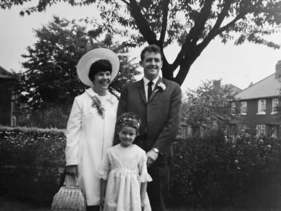 Kevin and Jeanette Plumb, pictured on their wedding day.