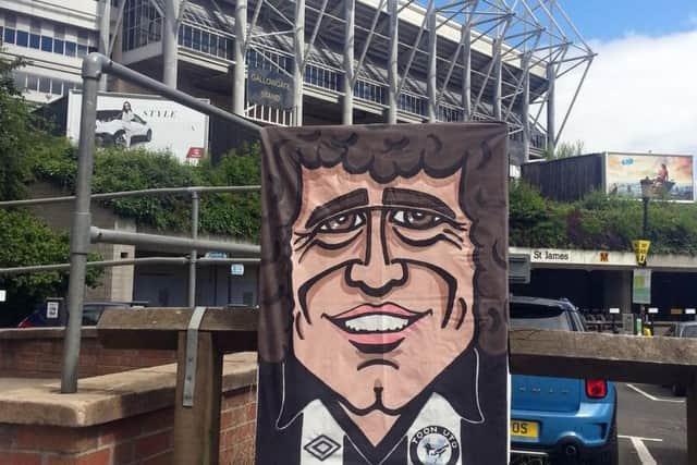 The portrait of Keegan at St James' Park.