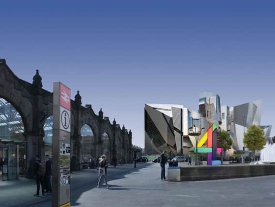 An impression how how the Channel 4 building could look in Sheffield.