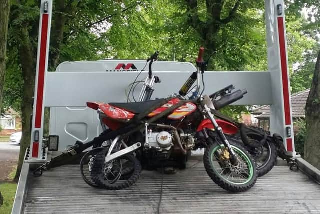 Two off road bikes seized in Doncaster