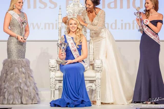 Stephanie is crowned Miss England.