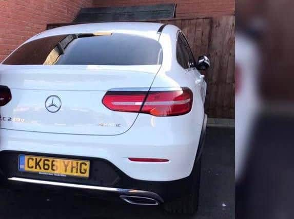 The car was taken from an address in Edlington. (Photo: Niall Mason/Facebook)