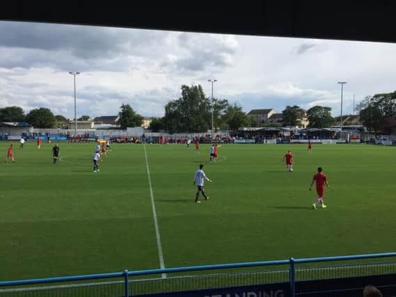 Rovers in action at Guiseley