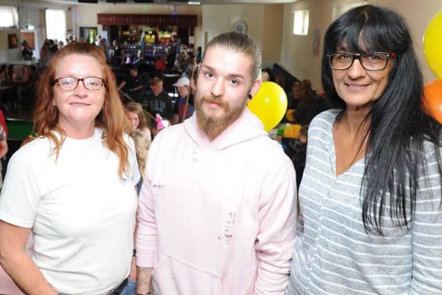 (l-r) Youth Workers Deb Cameron, Kaan Linacre and Shaz Biggin at the launch of Tickhill Youth Hub.