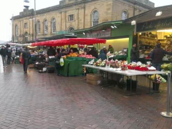 Police were called out to Doncaster marketplace to reports of a man armed with three knives terrified shoppers feared was going to 'start stabbing people,' a court heard.