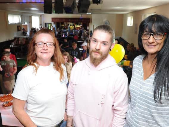 (l-r) Youth Workers Deb Cameron, Kaan Linacre and Shaz Biggin at the launch of Tickhill Youth Hub.