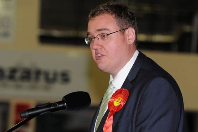Labour candidate Kevin Rodgers held the Great North Road Ward at the election vote 2014 for Doncaster at Doncaster Racecourse. Picture: Andrew Roe