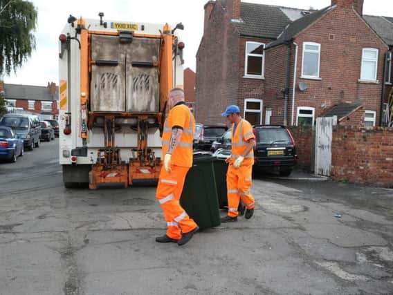 Bin collections in Doncaster.