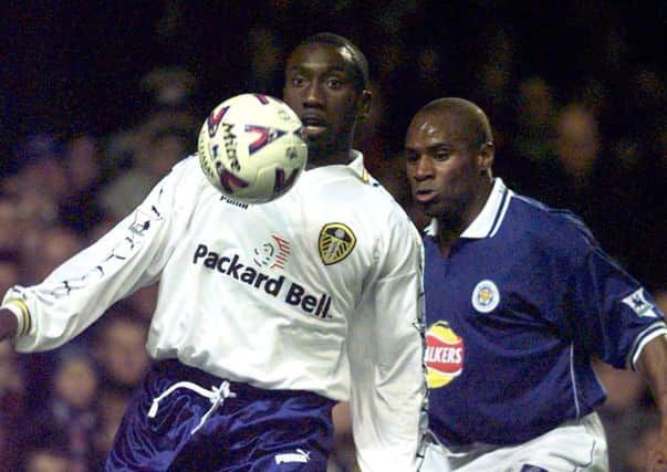 Jimmy Floyd Hasselbaink, pictured during his playing days with Leeds United, was appointed Northampton Town manager this week.