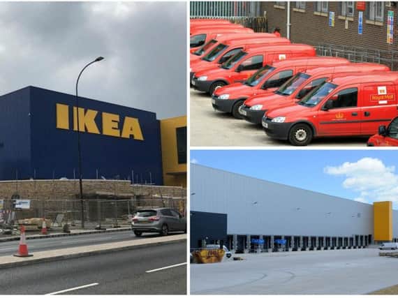Ikea, Royal Mail and Amazon are among the big names recruiting in South Yorkshire