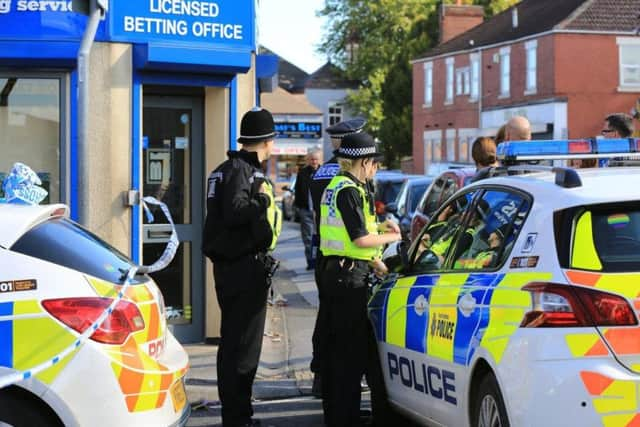 The road has been sealed off by police. (Photo: Marie Caley).