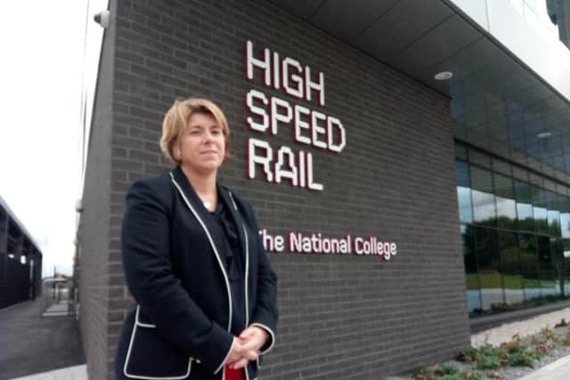 Clair Mowbray at the National College for High Speed Rail