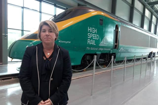 Clair Mowbray at the National College for High Speed Rail