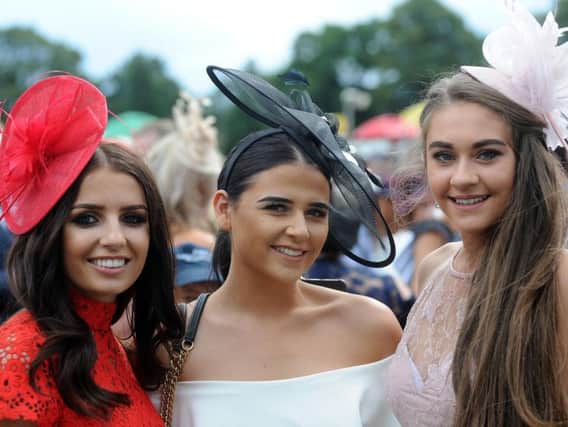 Racegoers looking relaxed at this year's St Leger Festival