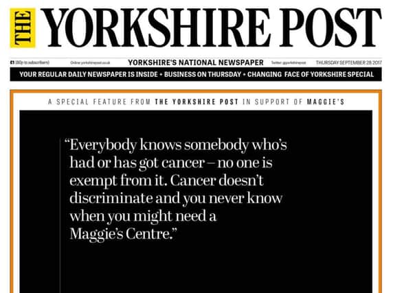 The front page of The Yorkshire Post on Thursday
