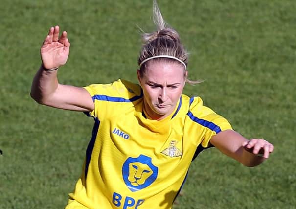 Rhiannon Roberts was on the scoresheet for Belles against Millwall. Photo: The FA/Getty Images