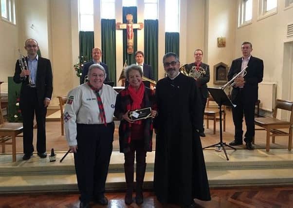 Dame Rosie Winterton visits a fundraising concert for the 58th Doncaster Scout Group at the Church of St Hugh of Lincoln in Cantley, Doncaster