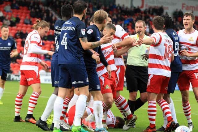 Tempers flared after Wordsworth clashed with Houghton.