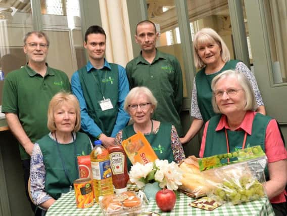 Volunteers at Doncaster Foodbank, at Christ Church, Thorne Road, Doncaster