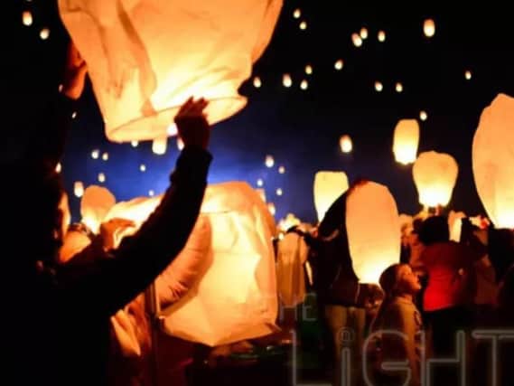 Sky lanterns. Picture: Lights Fest