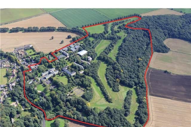 This aerial view shows the boundaries of the site which is up for sale (GVA/Doncaster College)