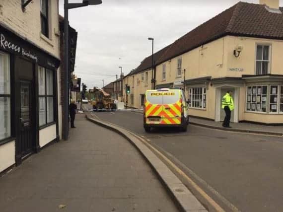 A cash machine was stolen from a shop in Crowle overnight