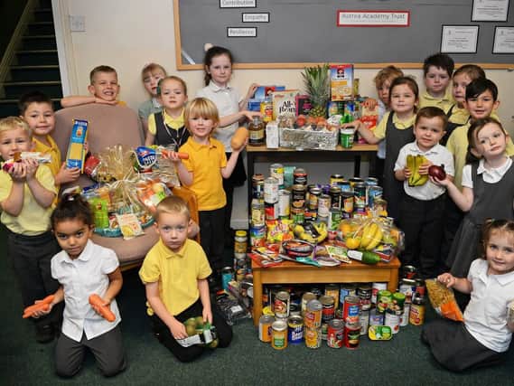 Reception Starlets at Edenthorpe Hall Academy, pictured during their Harvest Festival. Picture: Marie Caley NDFP Harvest Festival MC 2