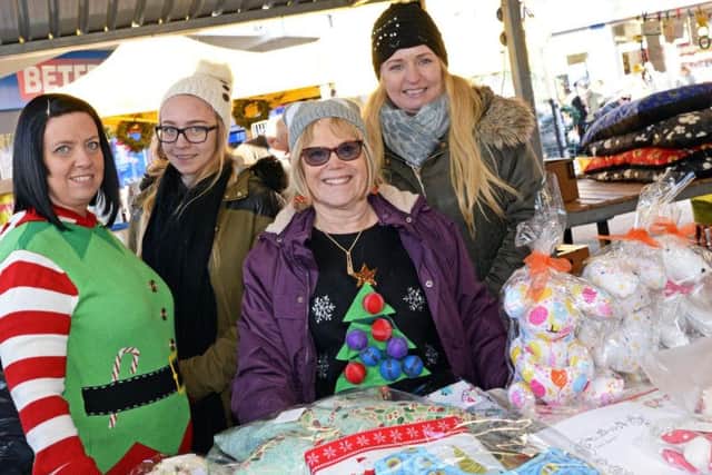 Sarah Finnerty, Jordan Williams, Veronica Finnerty and Angela Corbett, pictured. Picture: Marie Caley NDFP Mexborough Christmas MC 6