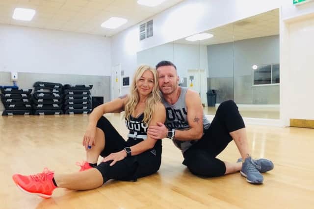 Fitness couple Mark Sands and Sarah Burton