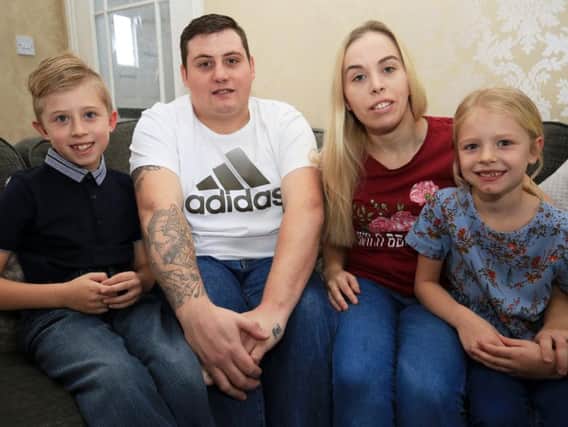 IVF appeal. Pictured are Patrck and Victoria Slaven with Max, seven, and Ruby, nine from Woodlands.