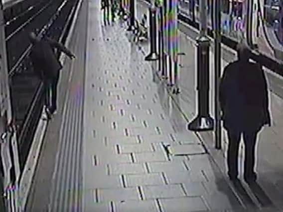 CCTV footage has been released by Network Rail