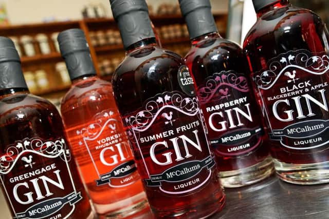 A selection of the Fruit Gins produced by the McCallums.