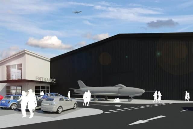 An artist's impression of how the hangar could look