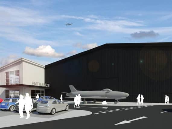 An artist's impression of how the hangar could look