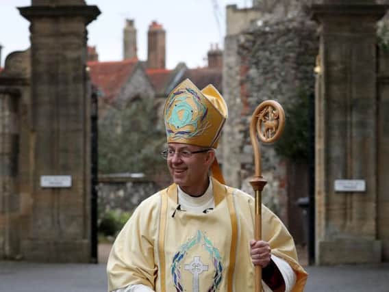 The Archbishop of Canterbury arrives for his Christmas Day service (photo: Gareth Fuller/PA Wire)