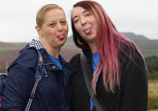 Rebecca Dowson, aged 37, from Cusworth, who has been bravely battling a range of debilitating symptoms caused by the condition has raised money for Sheffield Hospitals Charity. She is pictured on the left, with her friend Sarah Lythe on the right.