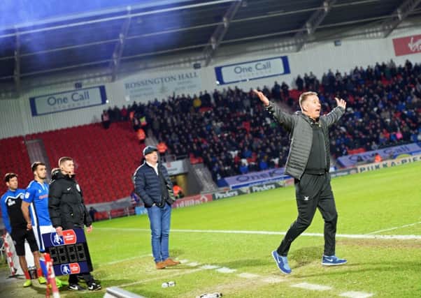 Doncaster Rovers manager Darren Ferguson appeals. Picture: Marie Caley