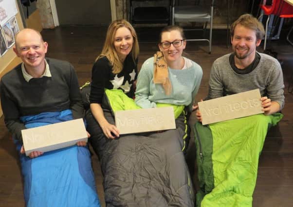 Norton Mayfield Architects are the first team to sign up for the  St Wilfrids Sleep Out