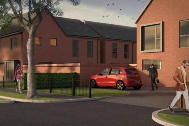 Artists impression of an affordable housing scheme on the former Cedar Centre near Warde Avenue, Balby