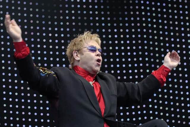Sir Elton congratulated Doncaster Rovers during his performance.