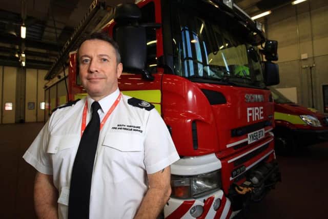 Andy Hayter, group manager for South Yorkshire Fire and Rescue. Picture: Chris Etchells.