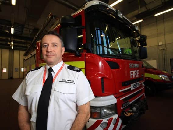 Andy Hayter, group manager for South Yorkshire Fire and Rescue. Picture: Chris Etchells.