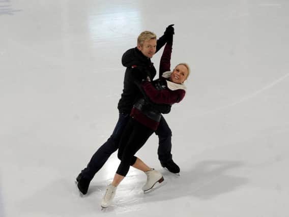 Jayne Torvill and Christopher Dean on the ice at IceSheffield ahead of the up-coming live tour of the popular ITV series Danicing on Ice.