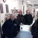 Left to right are market traders who have recently relocated to Doncaster Corn Exchange, Gail Goodwin, Joanne Carline, Derek Blacklaws, and Greta Deinton