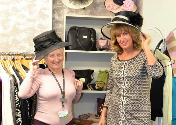 Lindsey Lodge Hospice Retail Manager Sue Sumner (left) is pictured with Chief Executive Karen Griffiths at the new Lindseys boutique in Messingham.