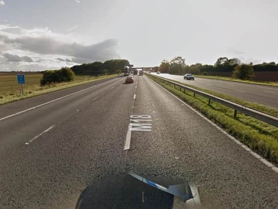 The M18 in Doncaster. Picture: Google