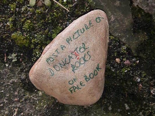 The rocks have been hidden all over Doncaster.