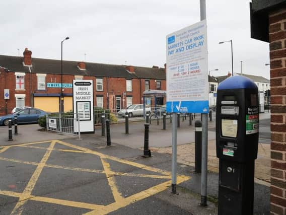 A Doncaster town centre car park.