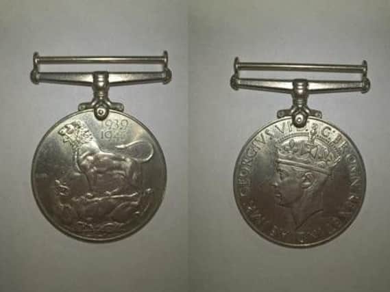 The war medals are believed to have been stolen from the Doncaster area.